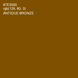 #7E5000 - Antique Bronze Color Image
